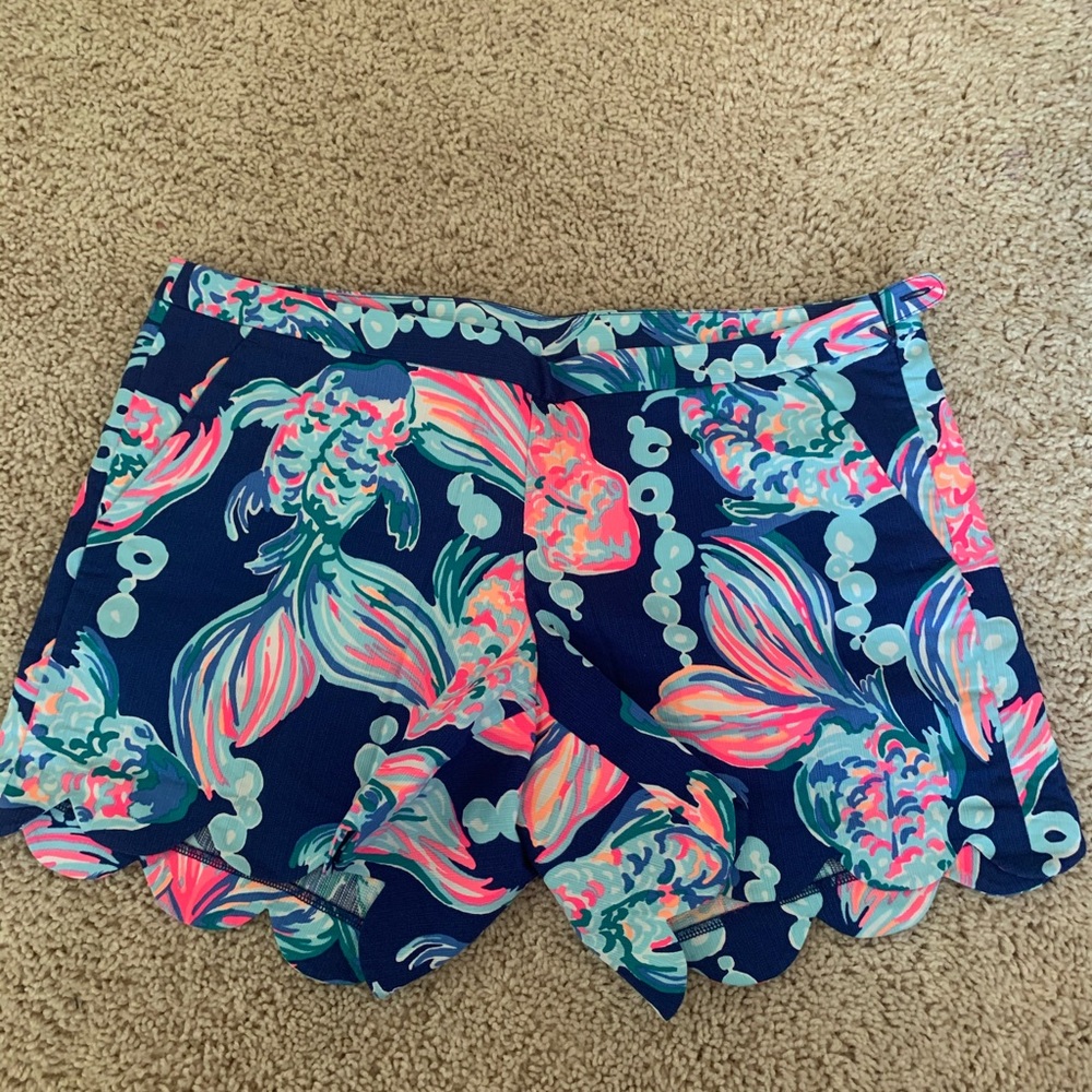 Lilly Pulitzer Navy Buttercup Fish Shorts